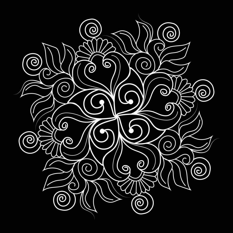 fácil circulo mandala único flor floral vector eps mandala patrones para gratis descargar