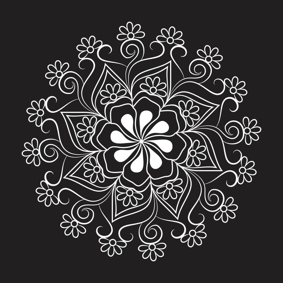 único estándar lujo flor floral vector eps mandala para gratis descargar