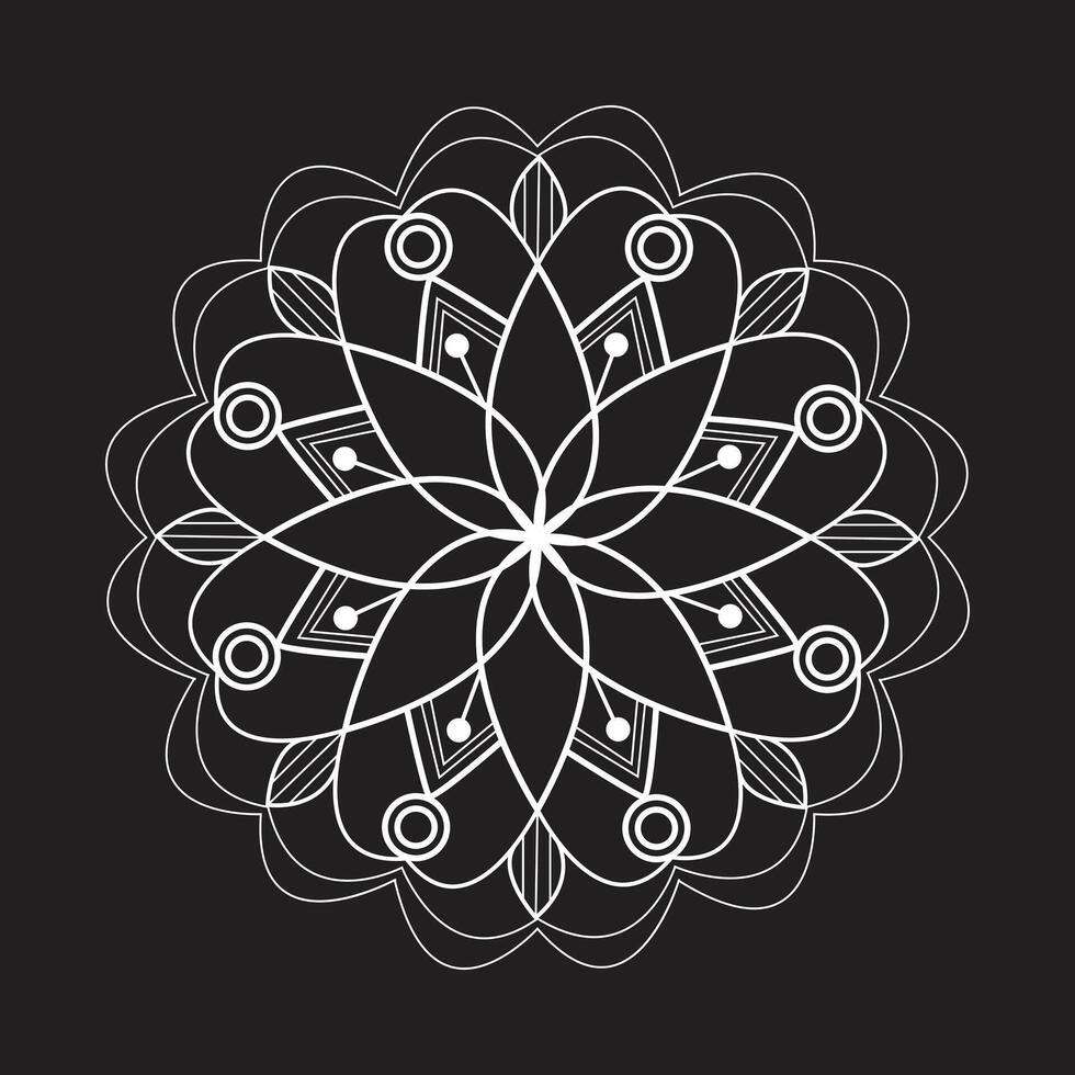 fácil circulo mandala único flor floral vector eps mandala patrones para gratis descargar