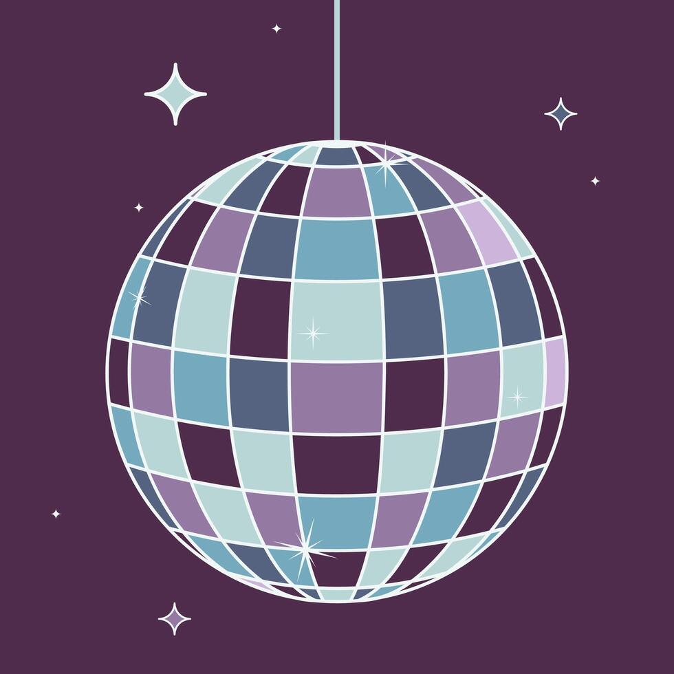 disco ball illustration vector