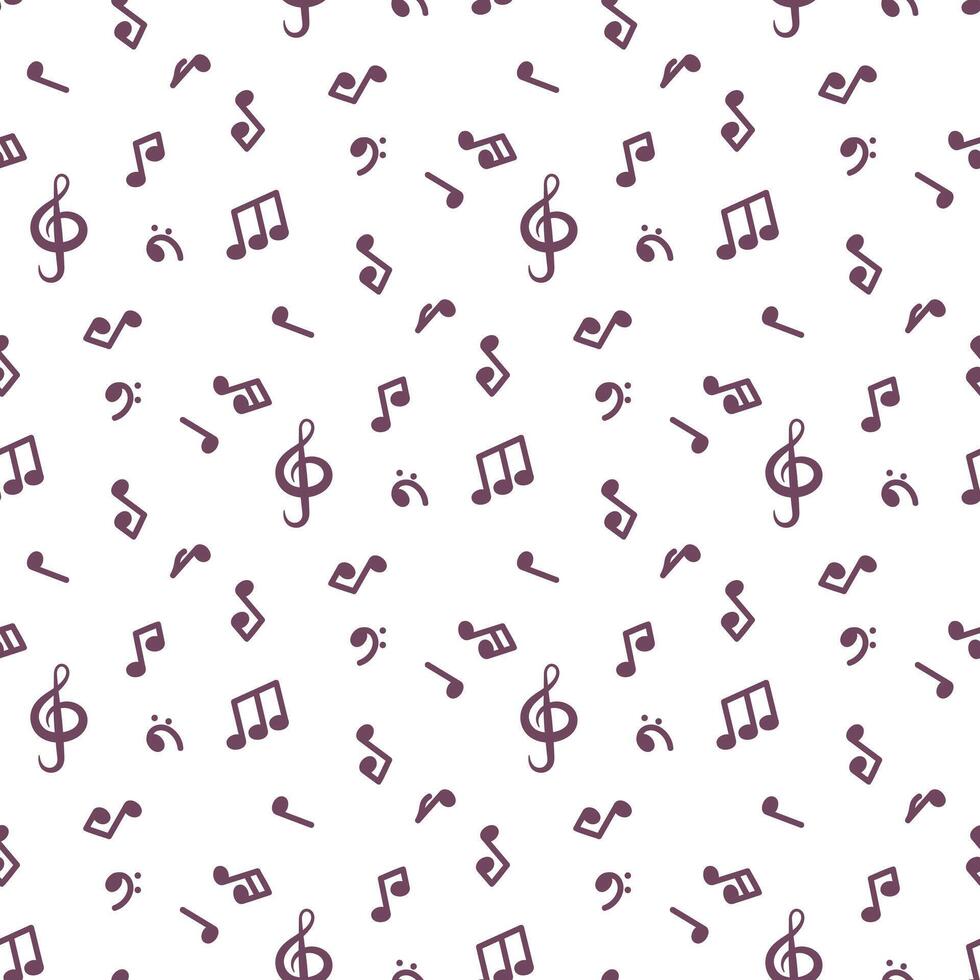 musical notes pattern vector