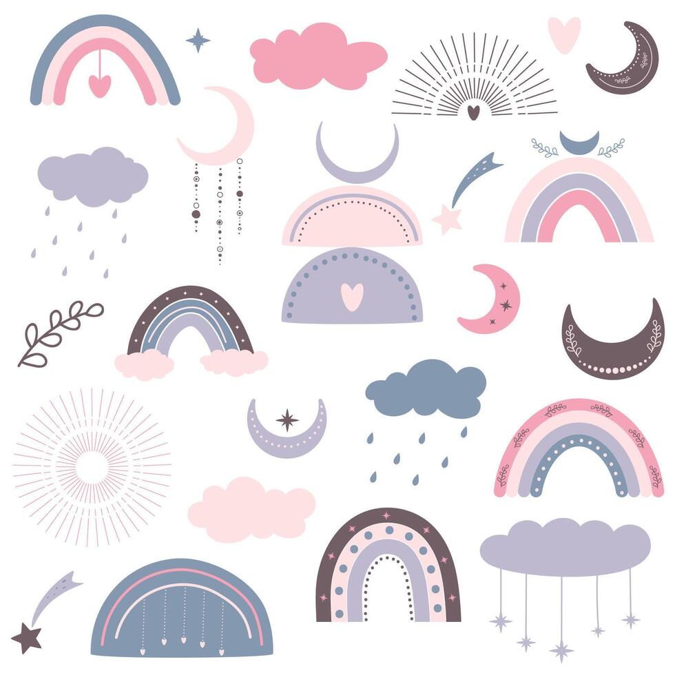 boho clip art vector