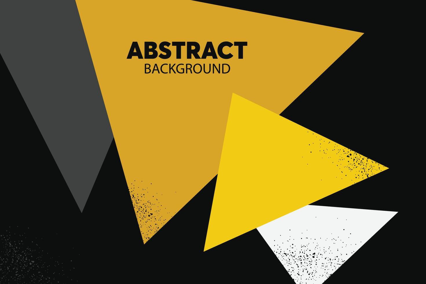 Abstract yellow, black and white background. Minimal geometric background abstract design. vector