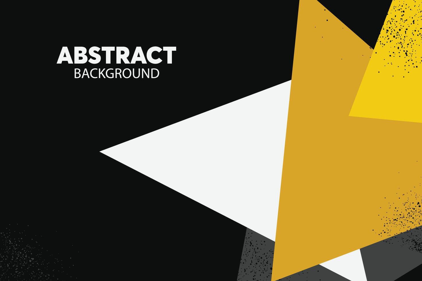 Abstract yellow, black and white background. Minimal geometric