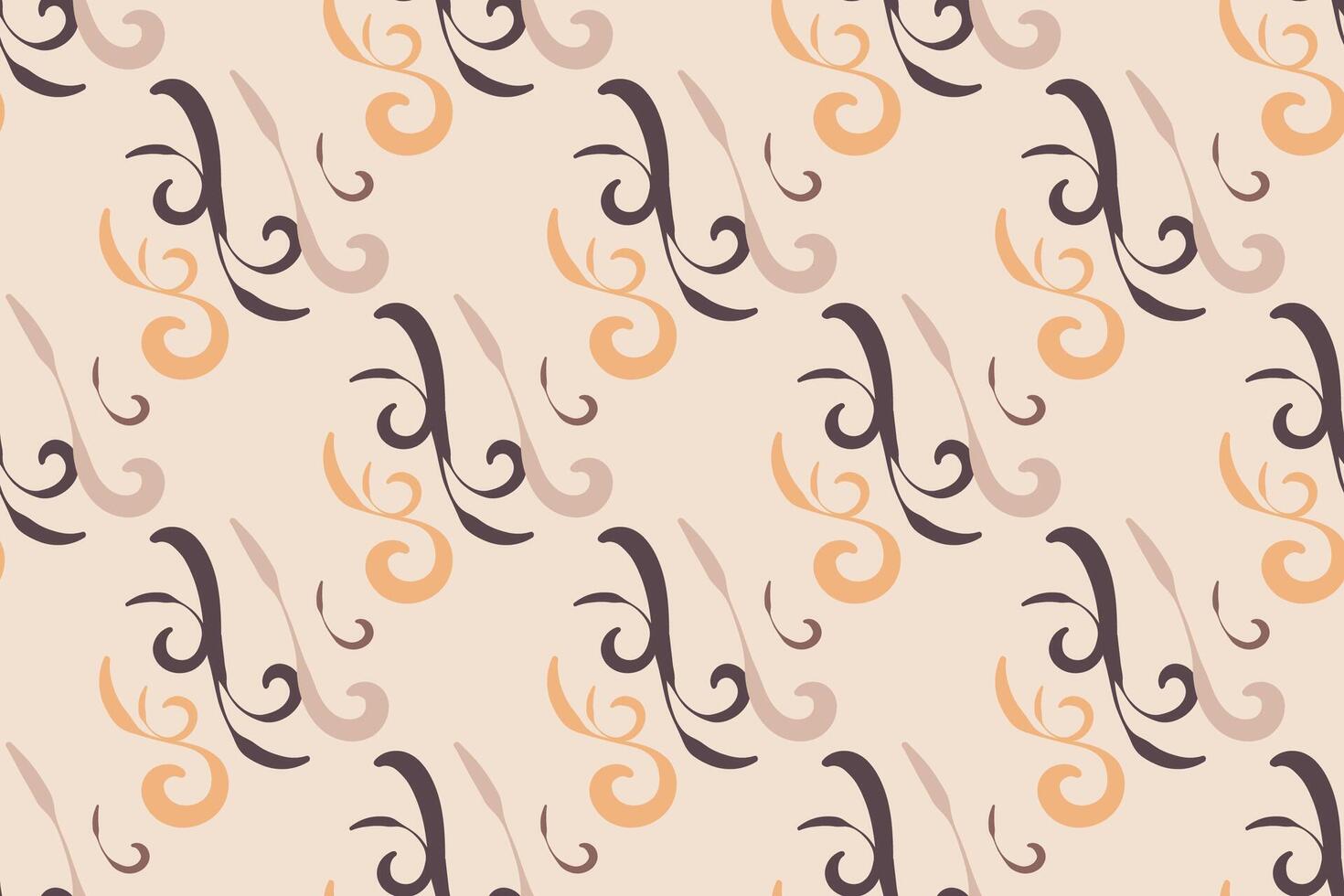 Vector Seamless Abstarct Pattern with brush effect