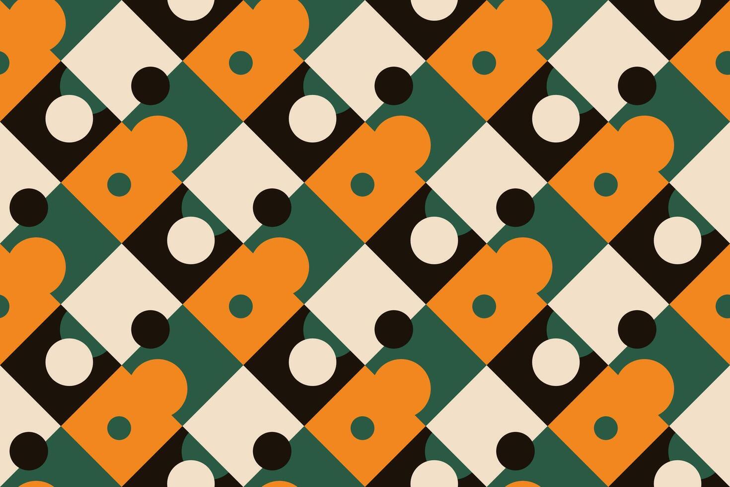 a colorful pattern with a yellow and green design vector