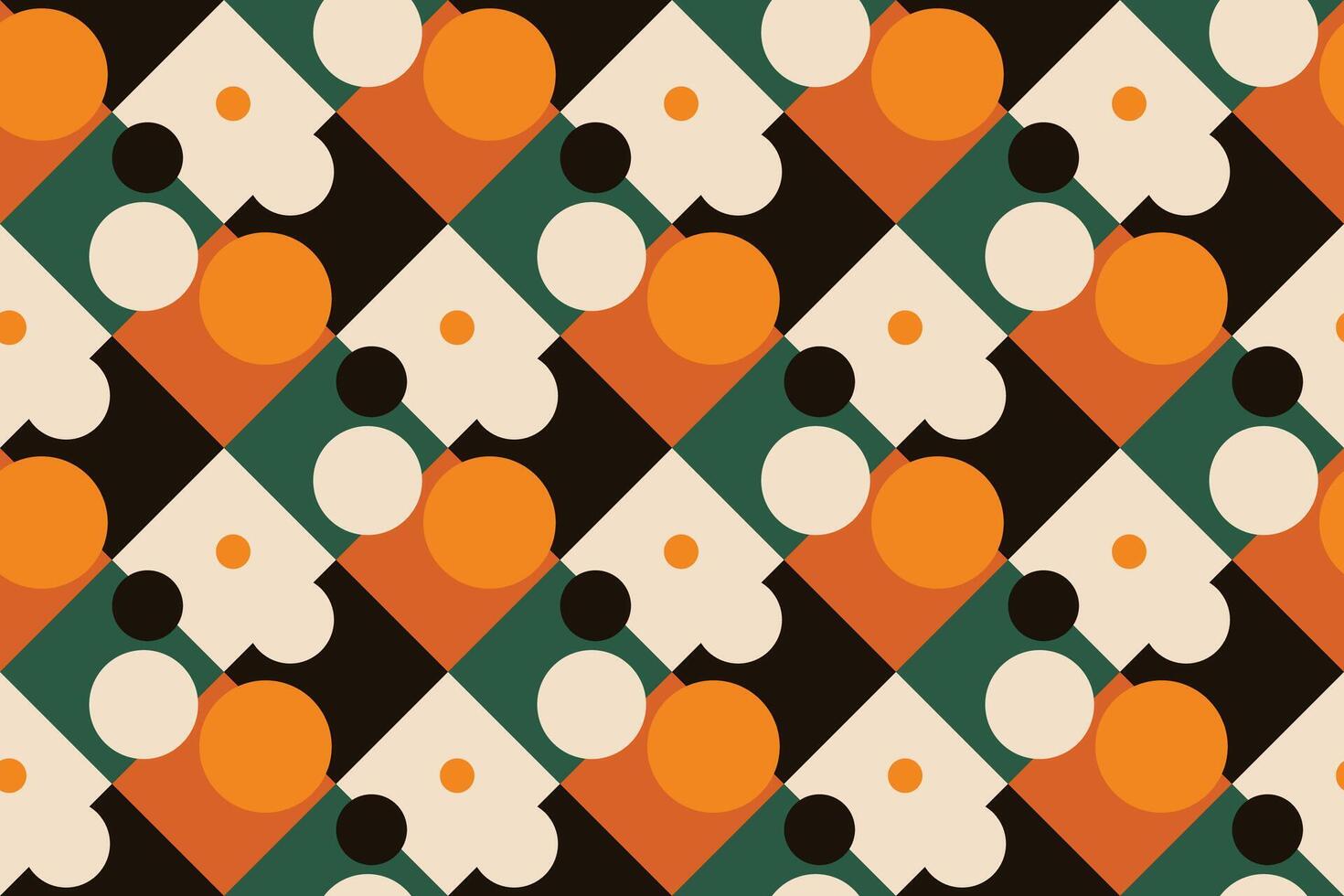 a colorful pattern with a yellow and green design vector