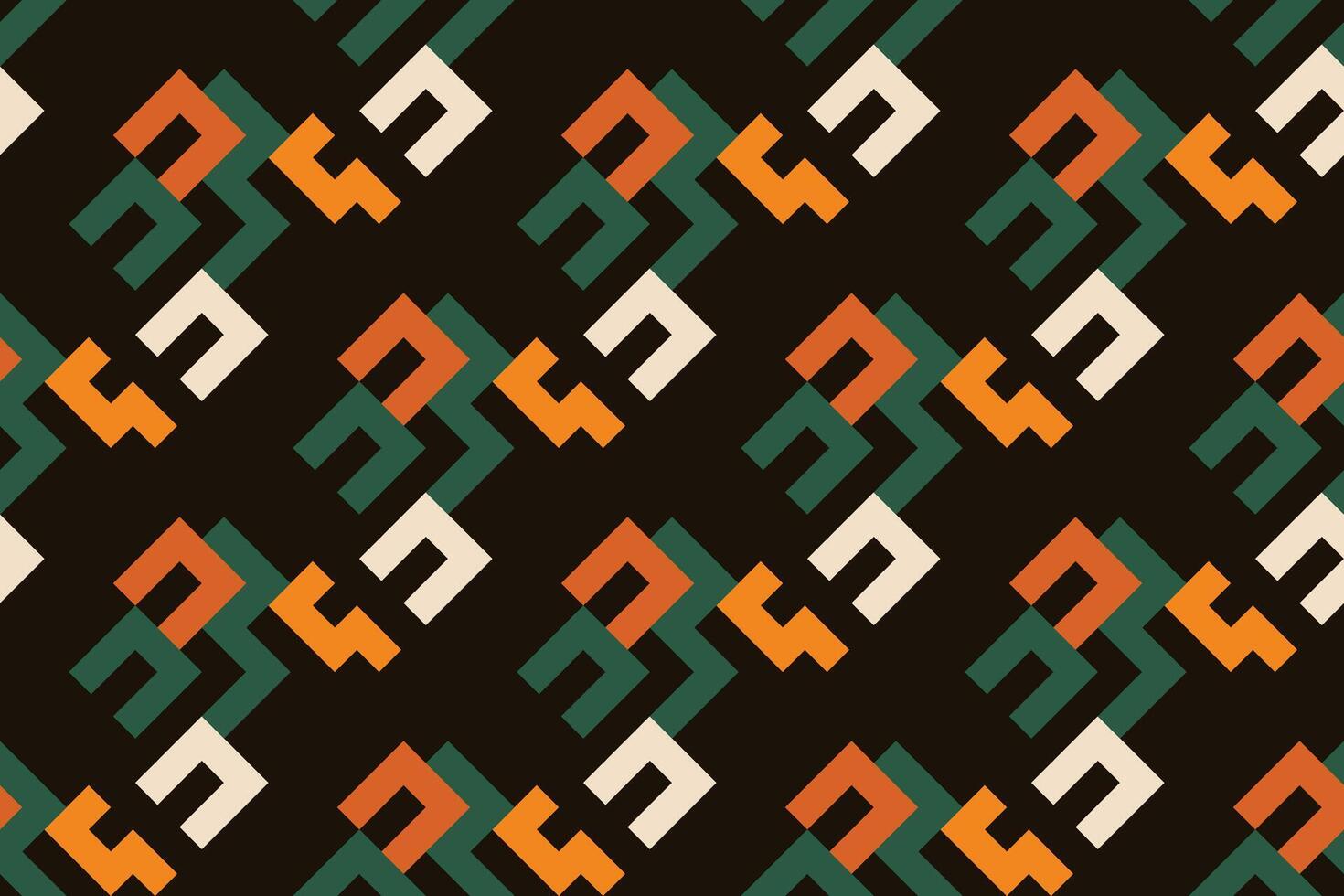a colorful pattern with a yellow and green design vector