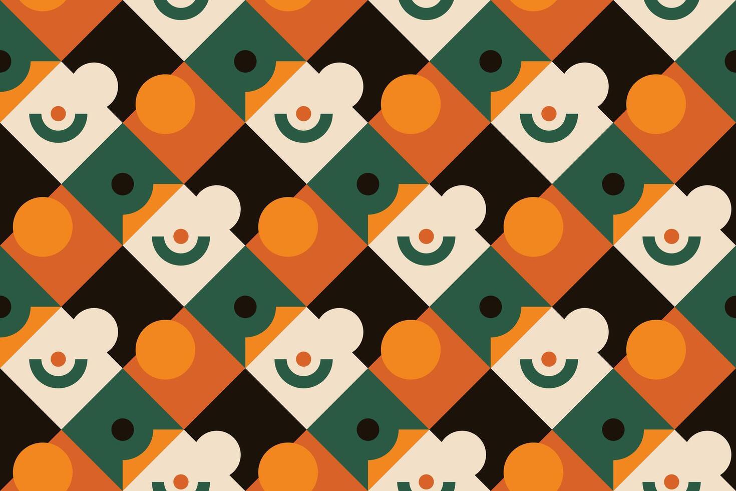 a colorful pattern with a yellow and green design vector
