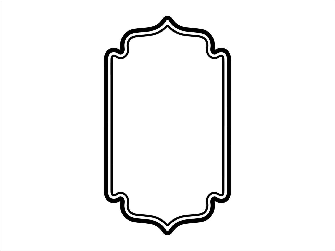 Hand Drawn Islamic Frame Illustration vector