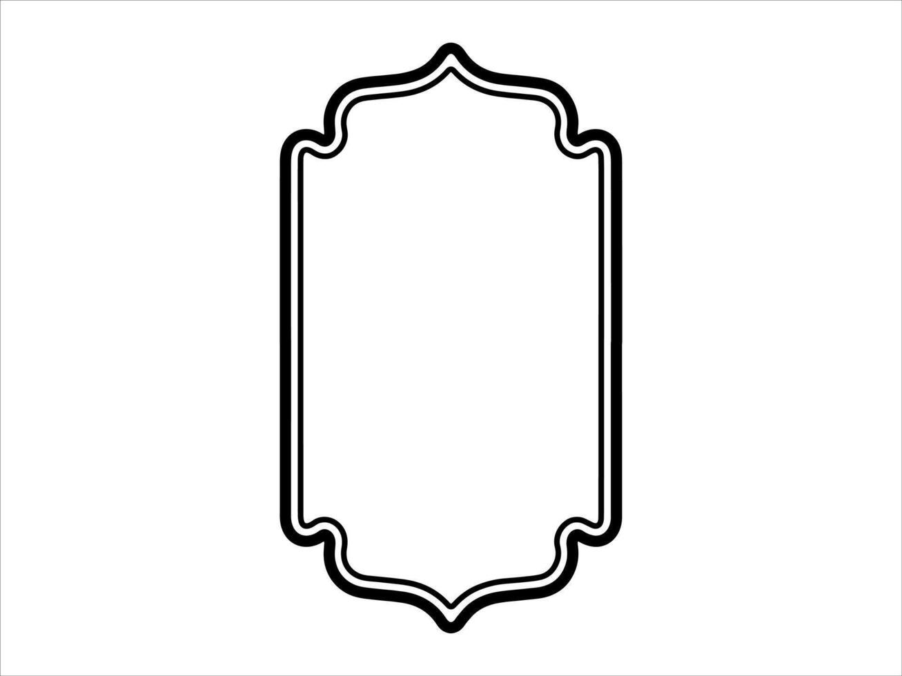 Hand Drawn Islamic Frame Illustration vector