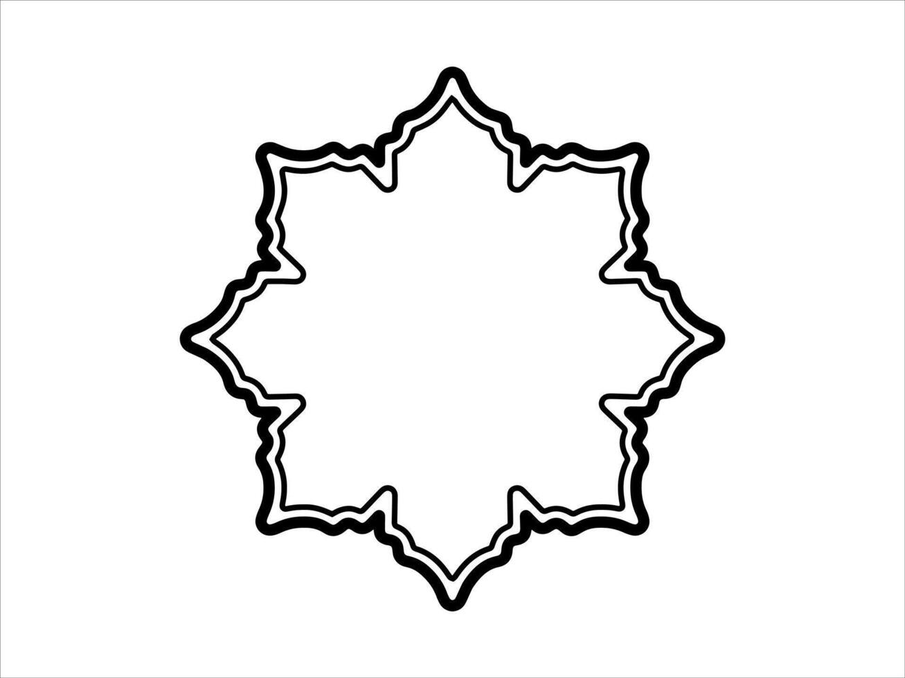 Frame Line Art Ramadan Islamic vector