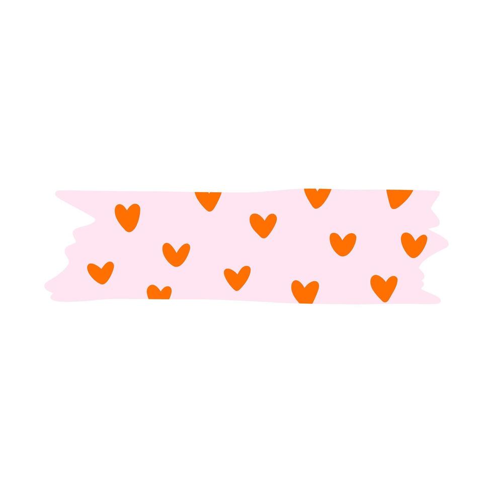 Allydrew Decorative Washi Masking Tape, Heart Scribbles