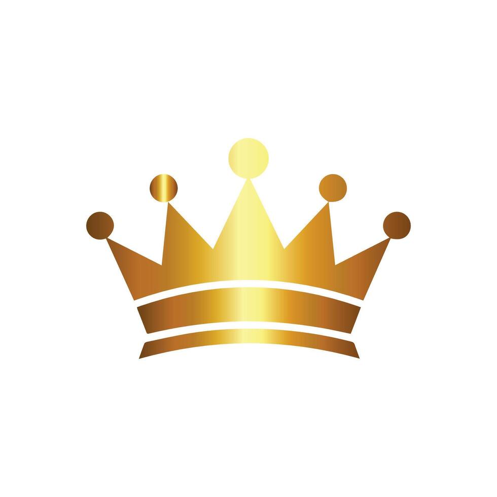 Crown gradient icon. Gradient icon on white background. Vector illustration