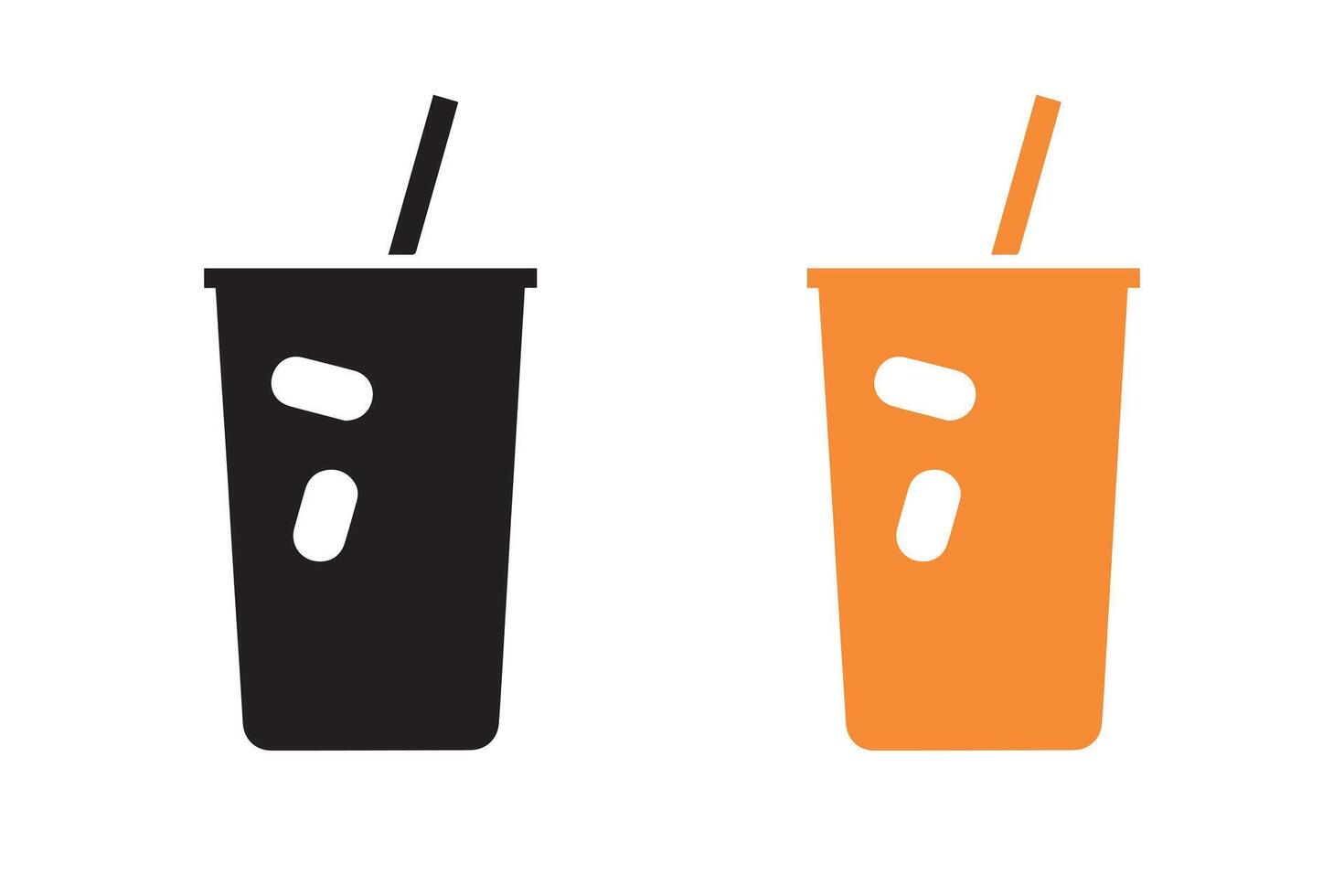 Drinks icon over white background, silhouette and flat style concept. vector illustration