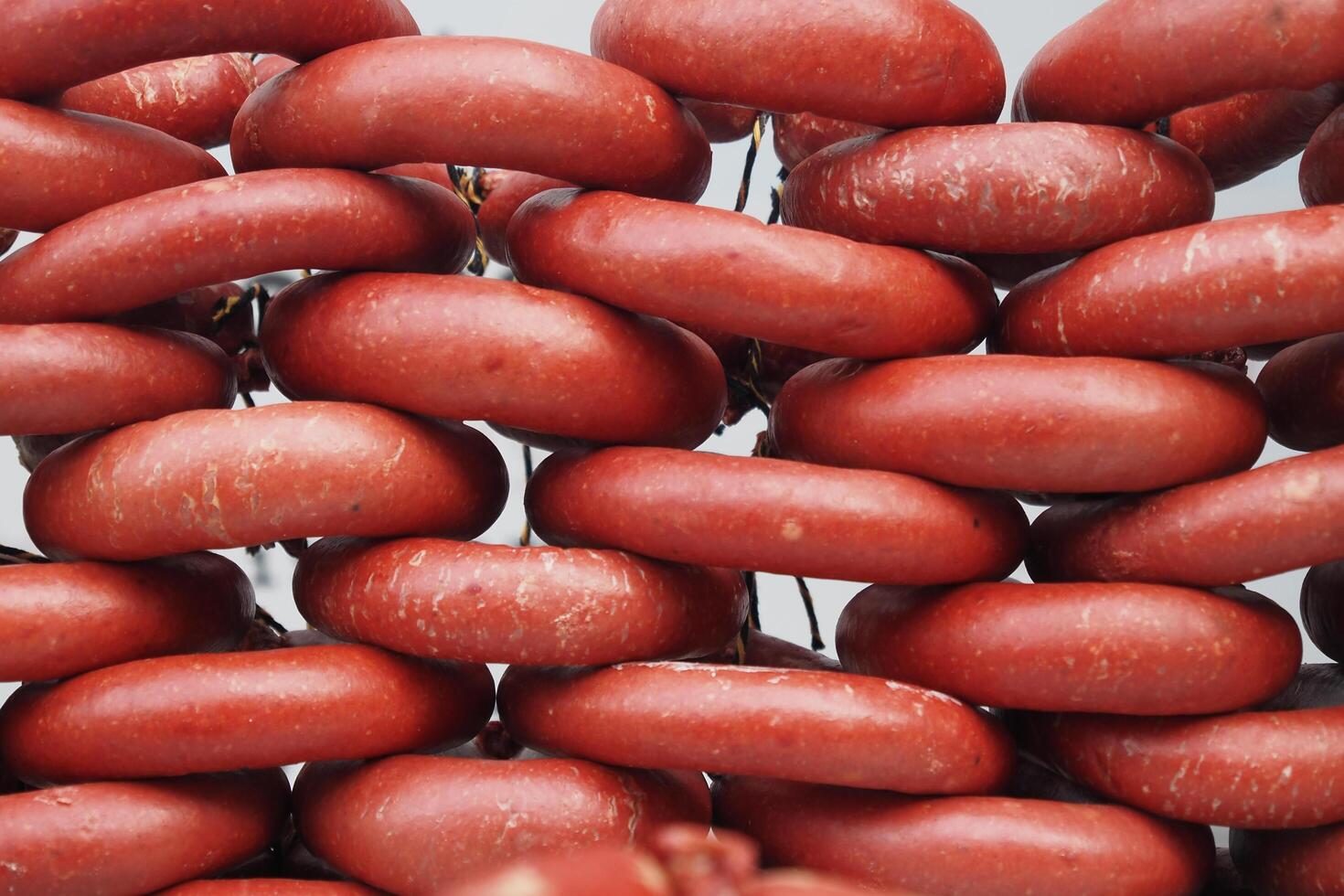 Sausage in turkish culture in a market photo