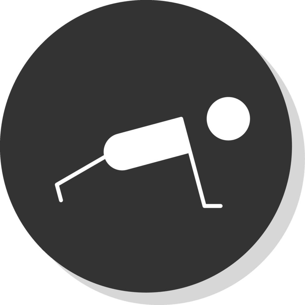 Exercise Glyph Grey Circle  Icon vector