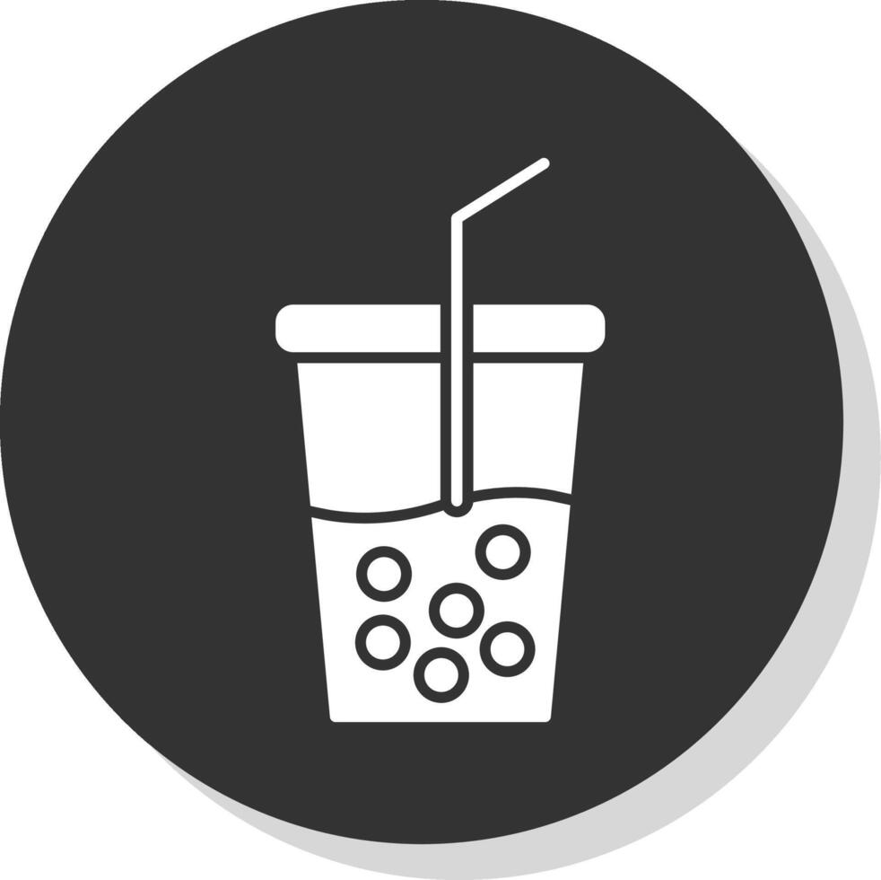 Soft Drink Glyph Grey Circle  Icon vector