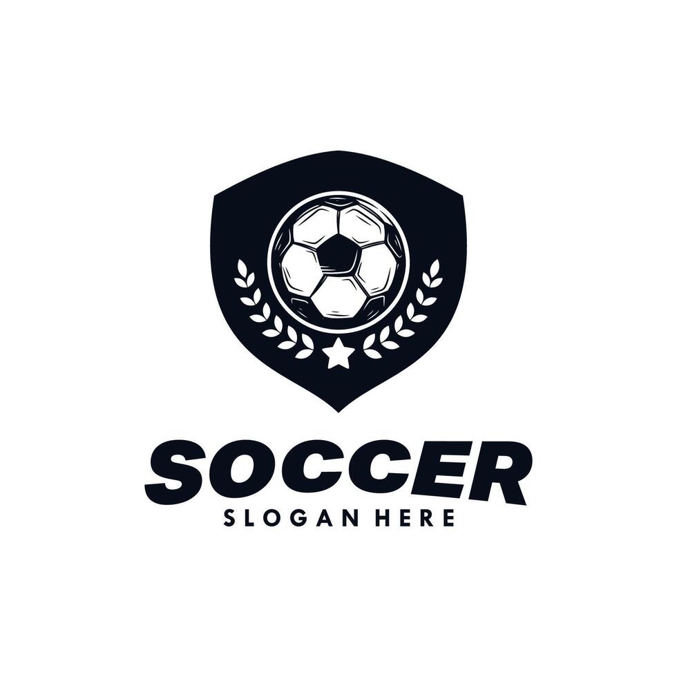 Soccer football logo, emblem designs templates vector