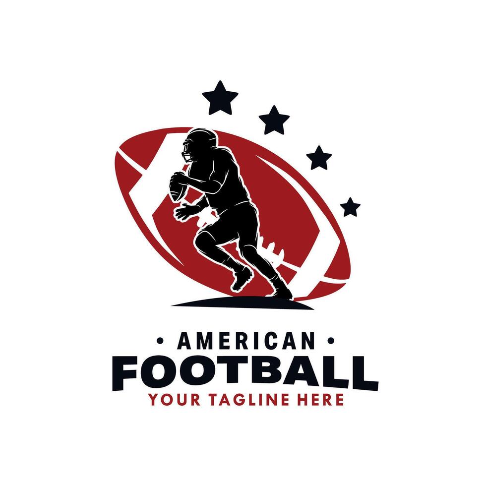 American Football player vector design illustration