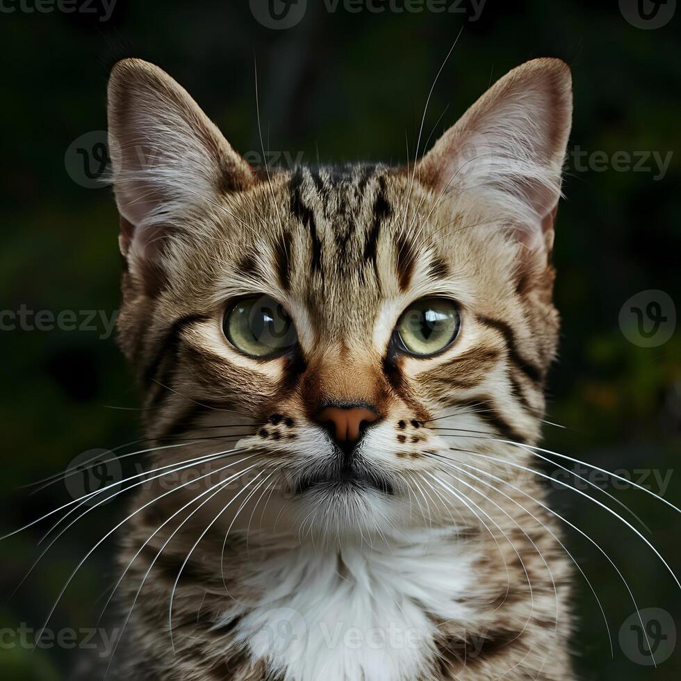 ai generado íntimo retrato capturas felinos bigotes, ojos, y suave piel para social medios de comunicación enviar Talla foto