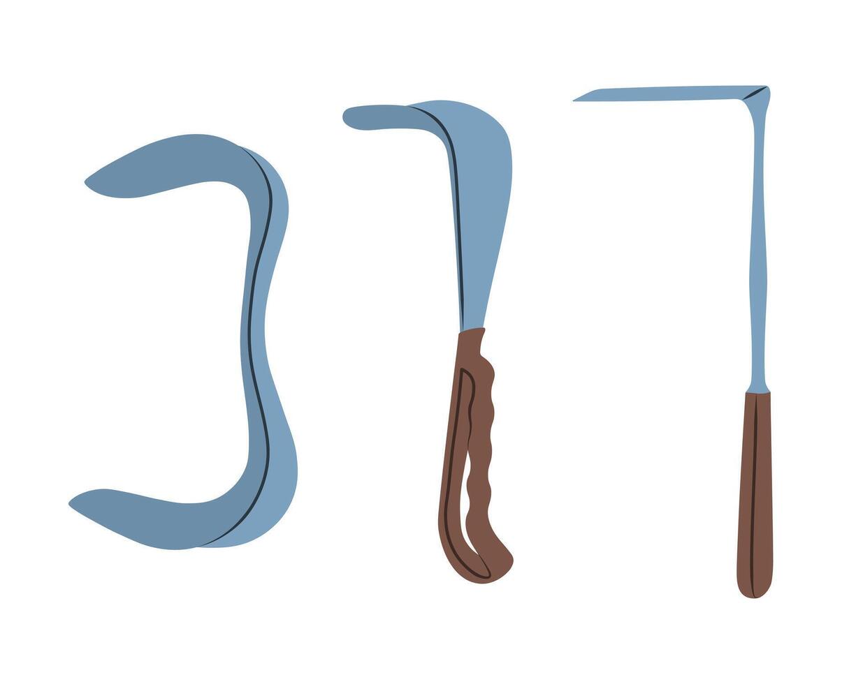 Image of an speculum gynecological. Medicine, gynecology. Isolated vector