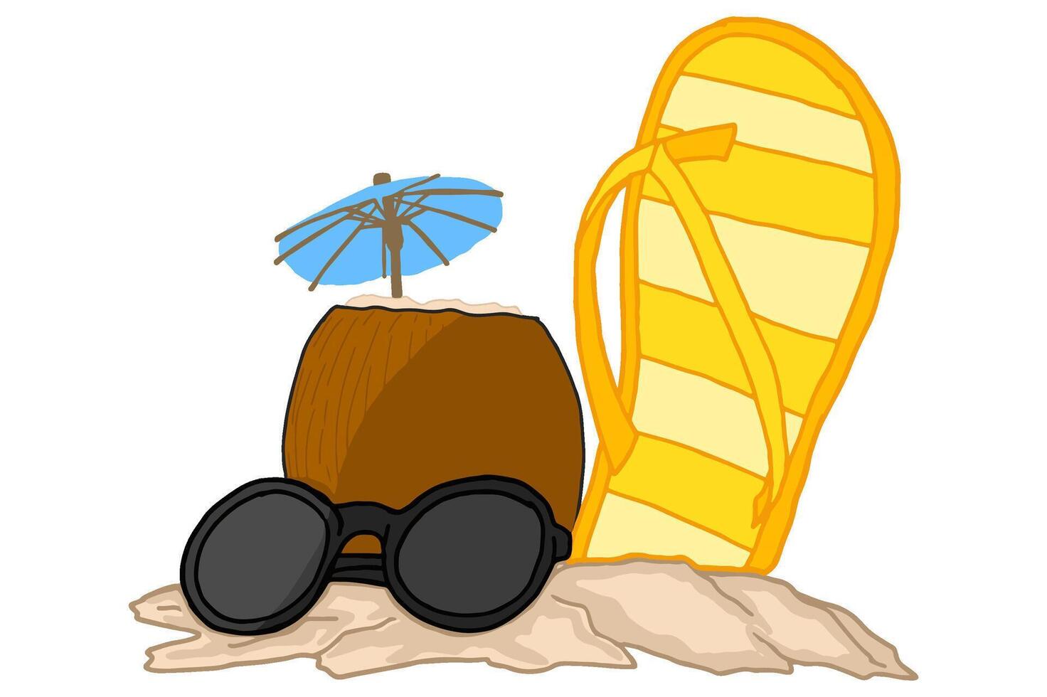 Summer Beach Item Vector