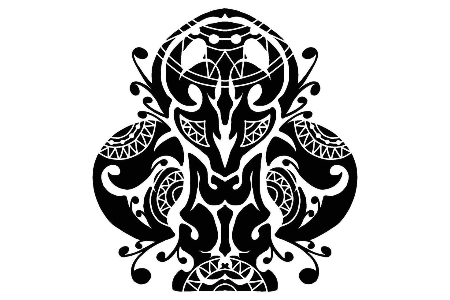Black Clover Ornament Vector