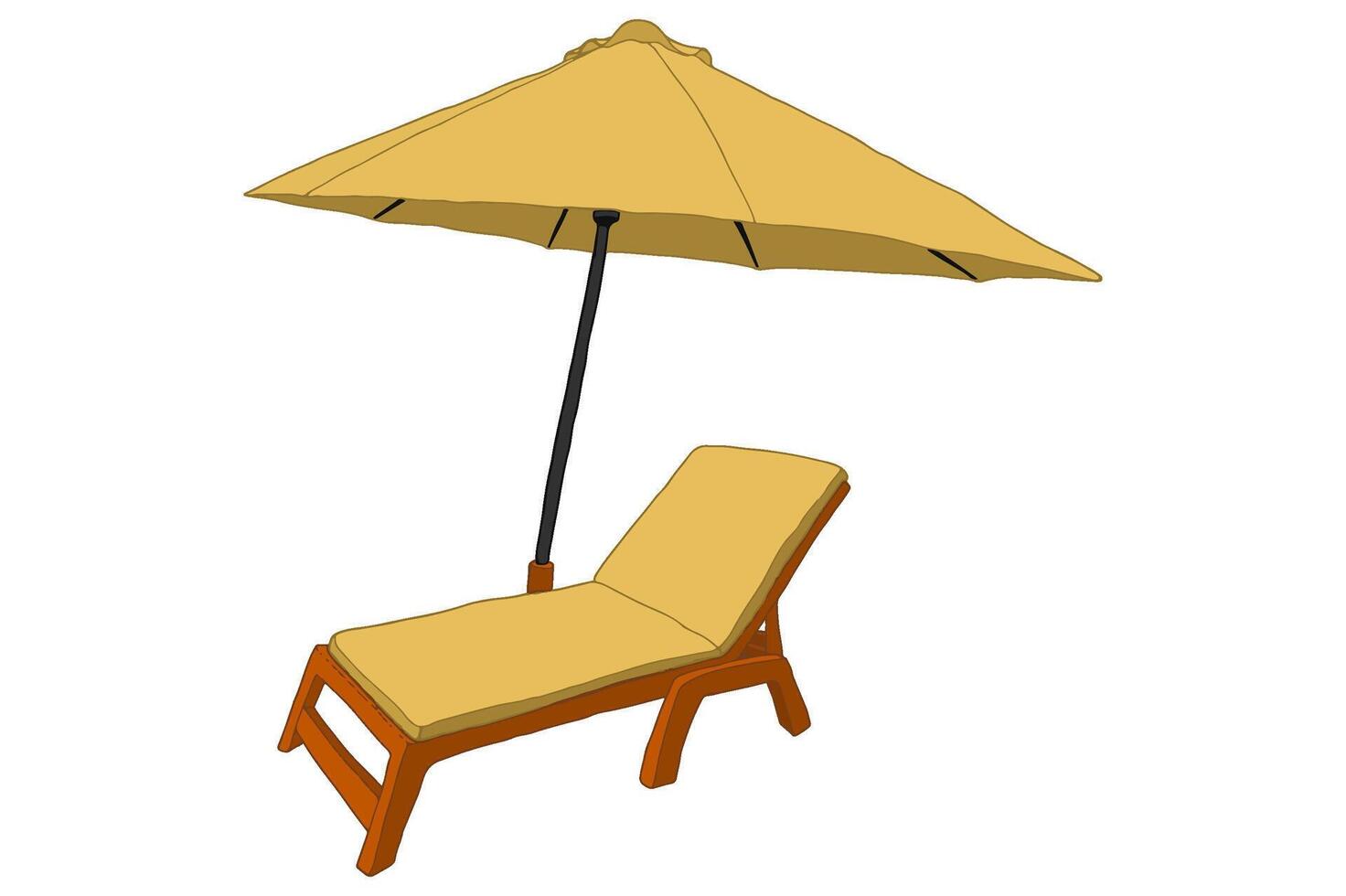 silla de playa Vectores