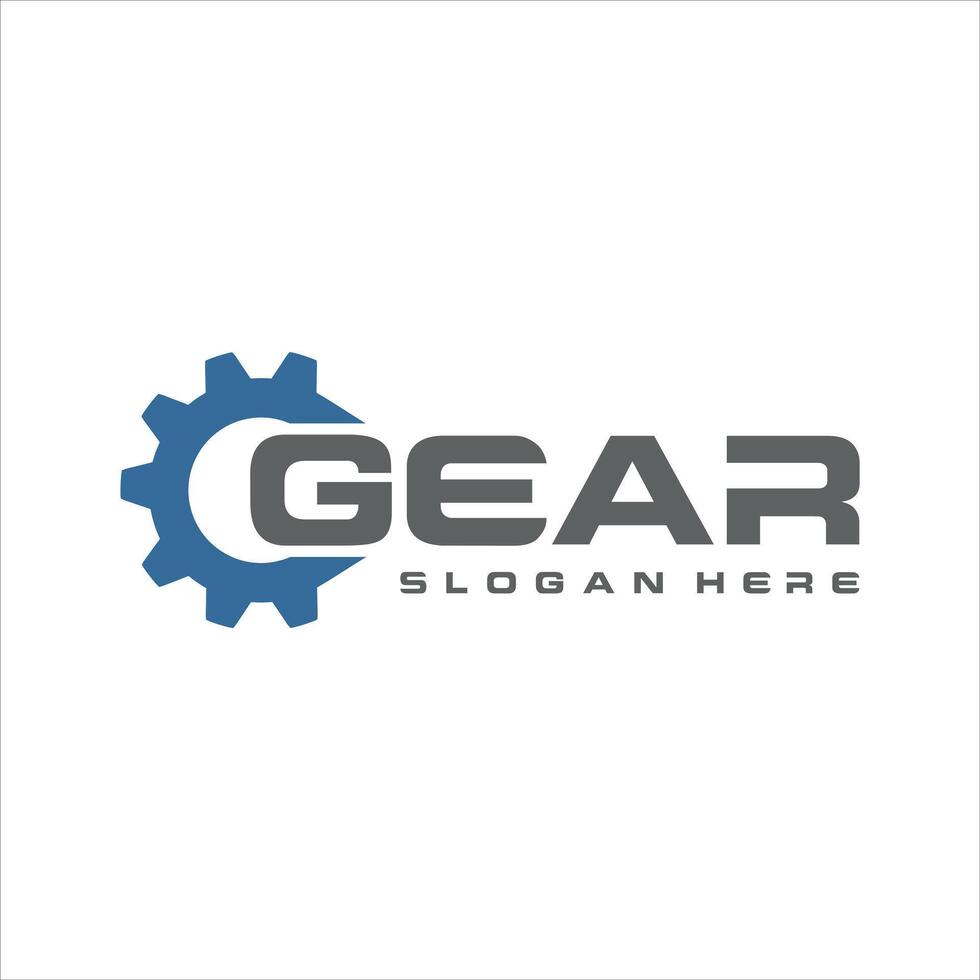 gear wheel logo design vector template