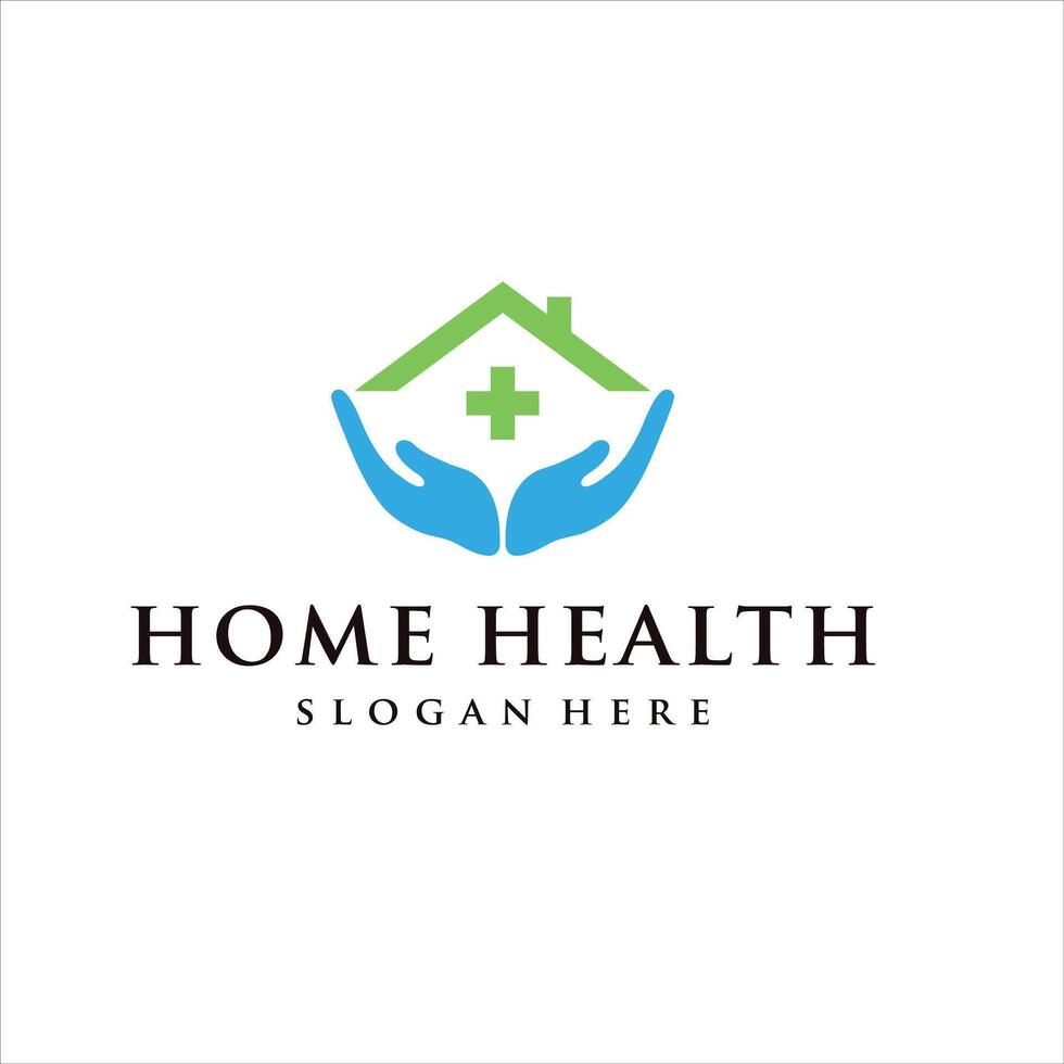 hogar salud logo diseño modelo vector