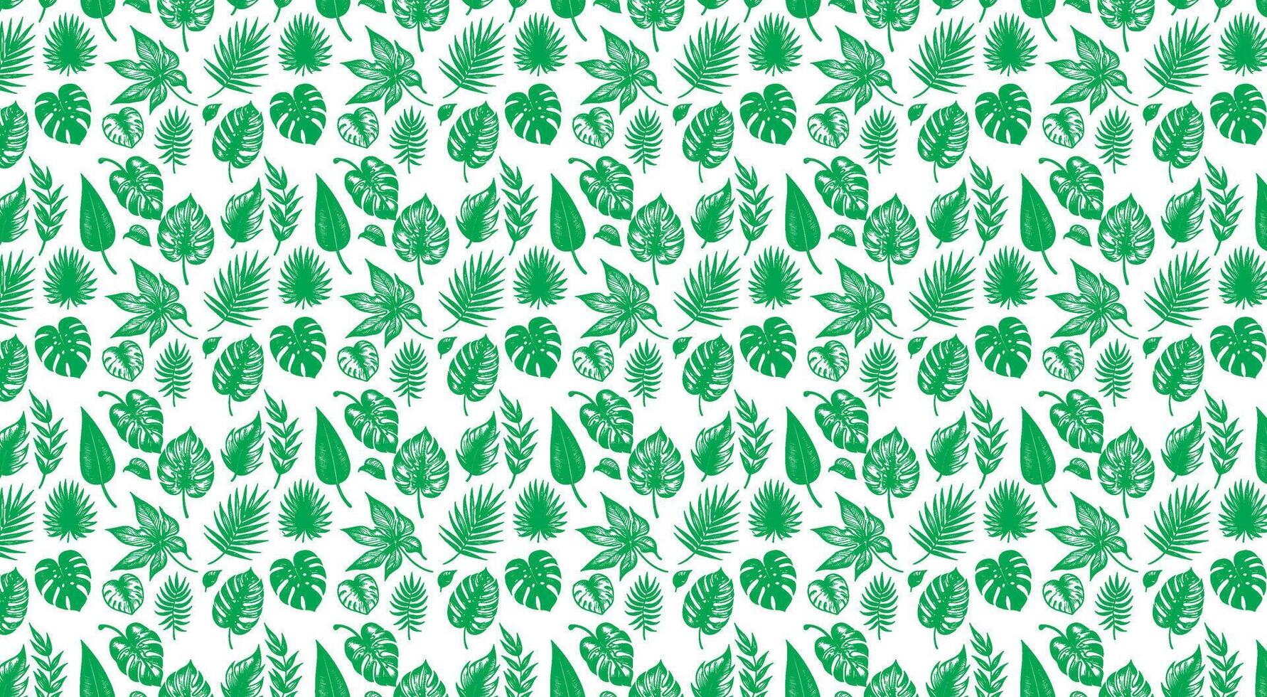 monstera floral hojas sin costura modelo verde tela hoja árbol fondo de pantalla vector ilustración en blanco antecedentes