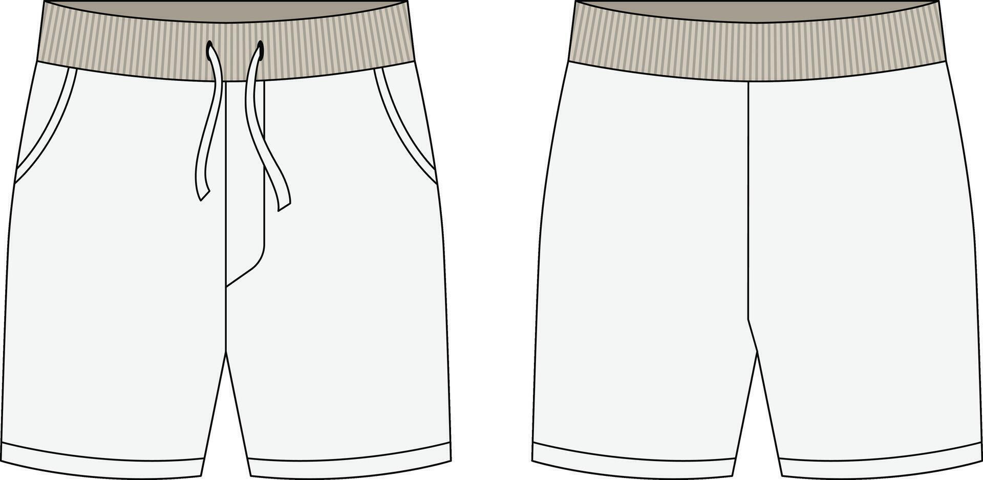 tablero pantalones cortos diseño concepto vector modelo
