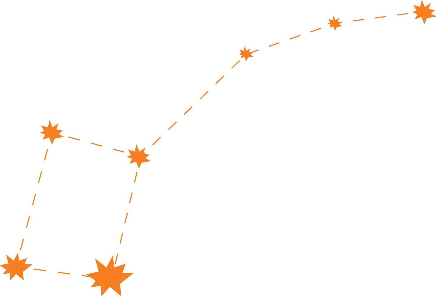 Constellation Ursa Major vector icon