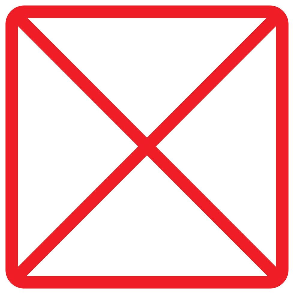 Prohibition or forbidden sign vector