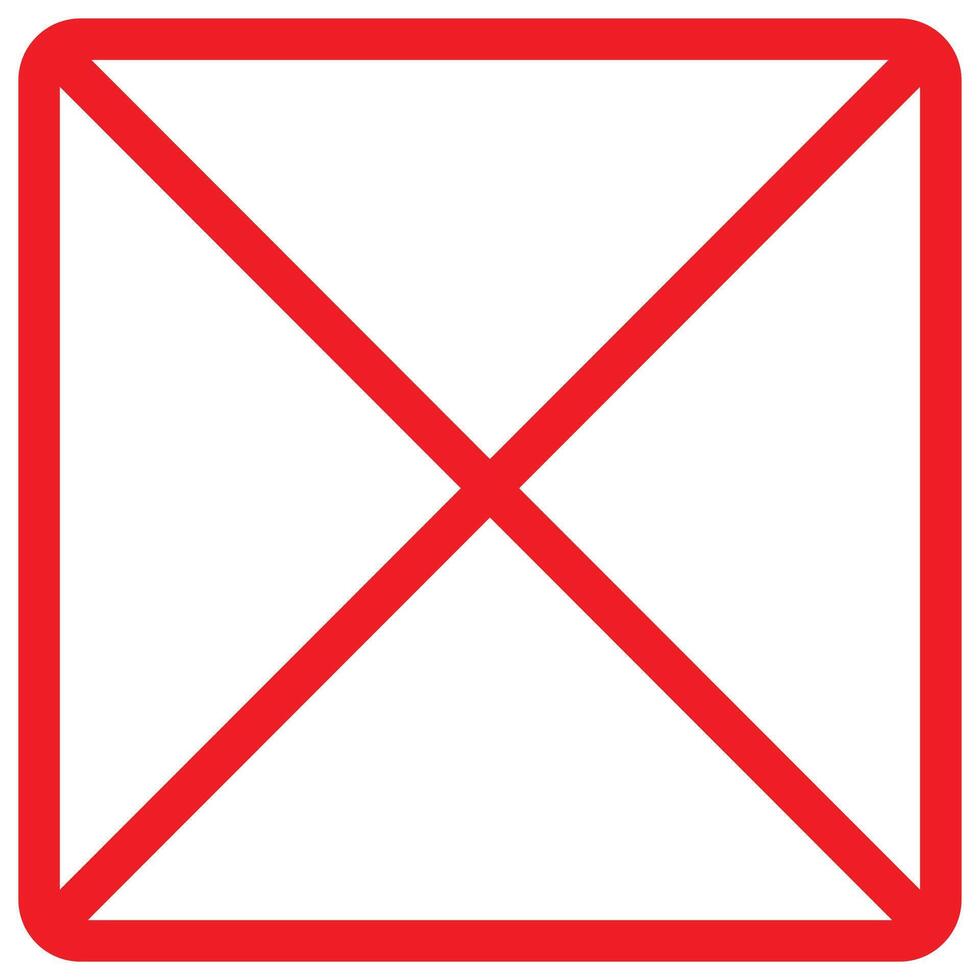 Prohibition or forbidden sign vector