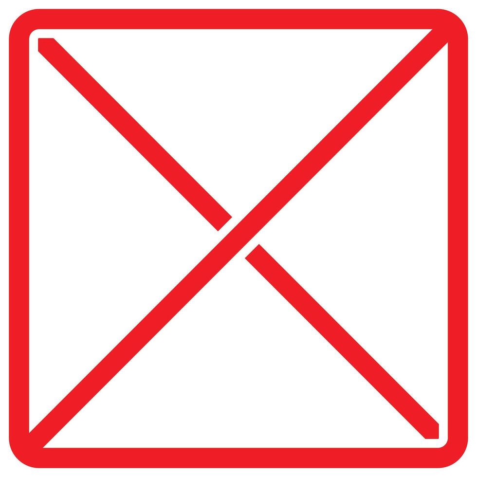 Red forbidden sign vector