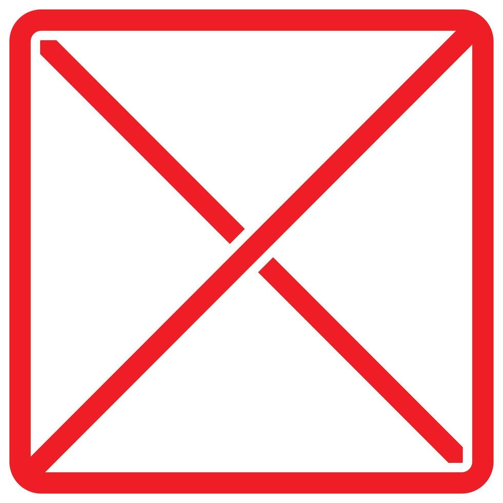 Red forbidden sign vector