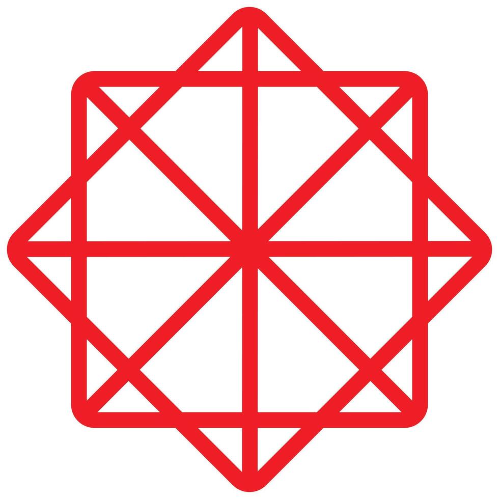 Geometric vector line art