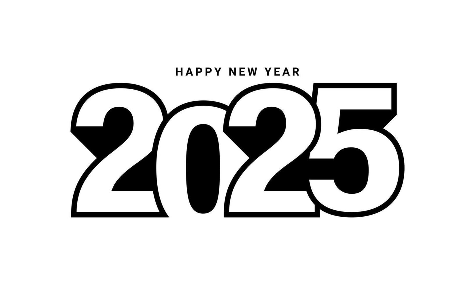 Simple and elegant 2025 new year eve holiday background design. 42663956 Vector Art at Vecteezy