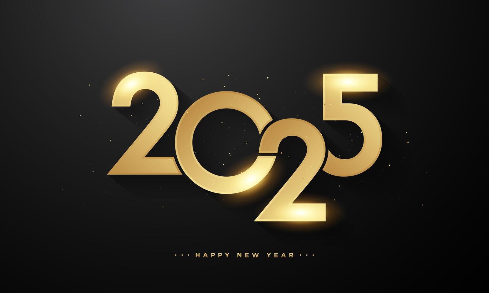 Happy new year 2025 design. vector