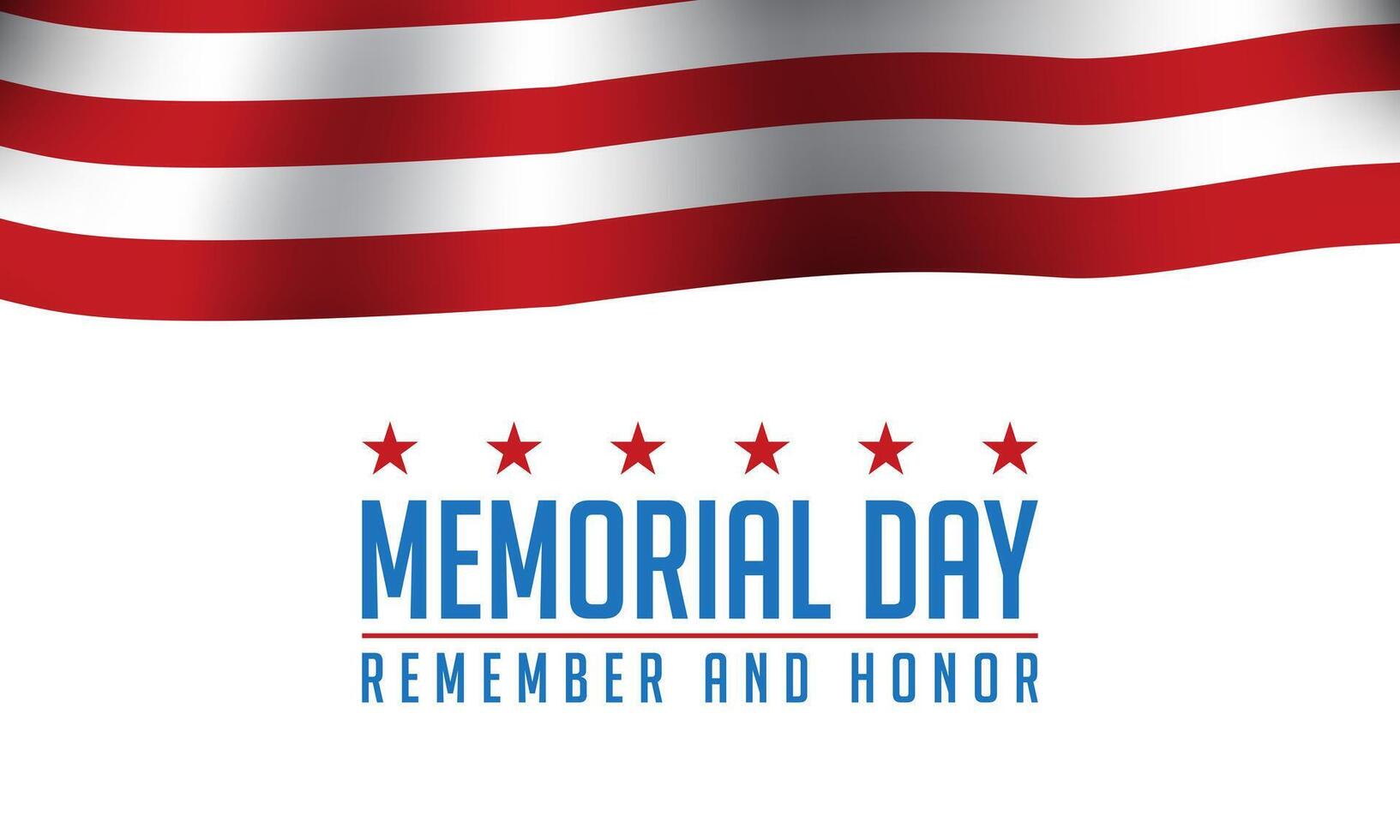 Memorial Day Background Design. vector