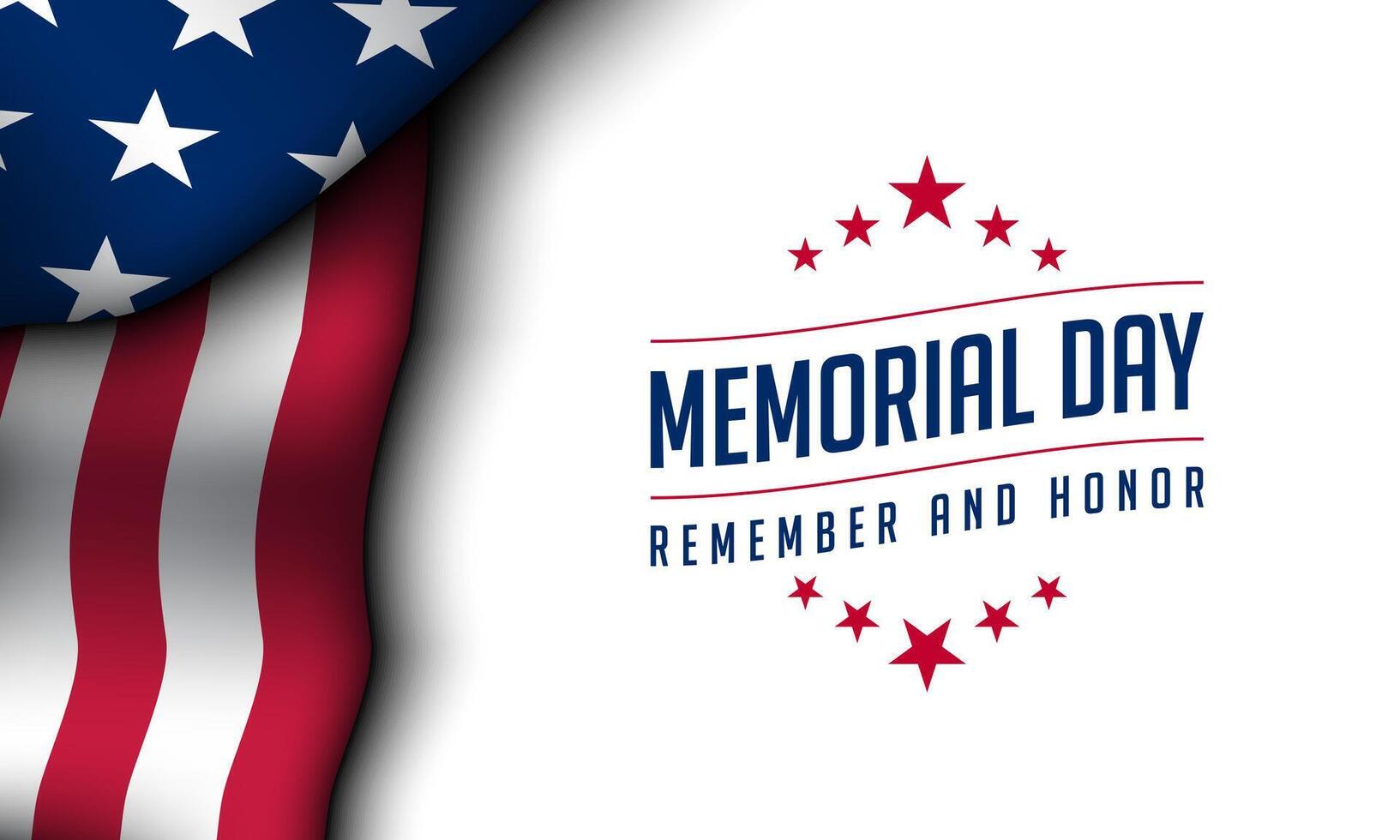 Memorial Day Background Design. vector