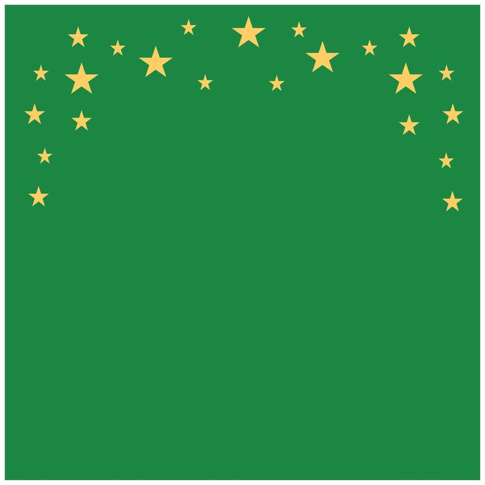 verde antecedentes con dorado estrellas, vector ilustración, eps 10 resumen ilustración de sencillo icono en plano estilo. elemento demográfico modelo con un religioso tema