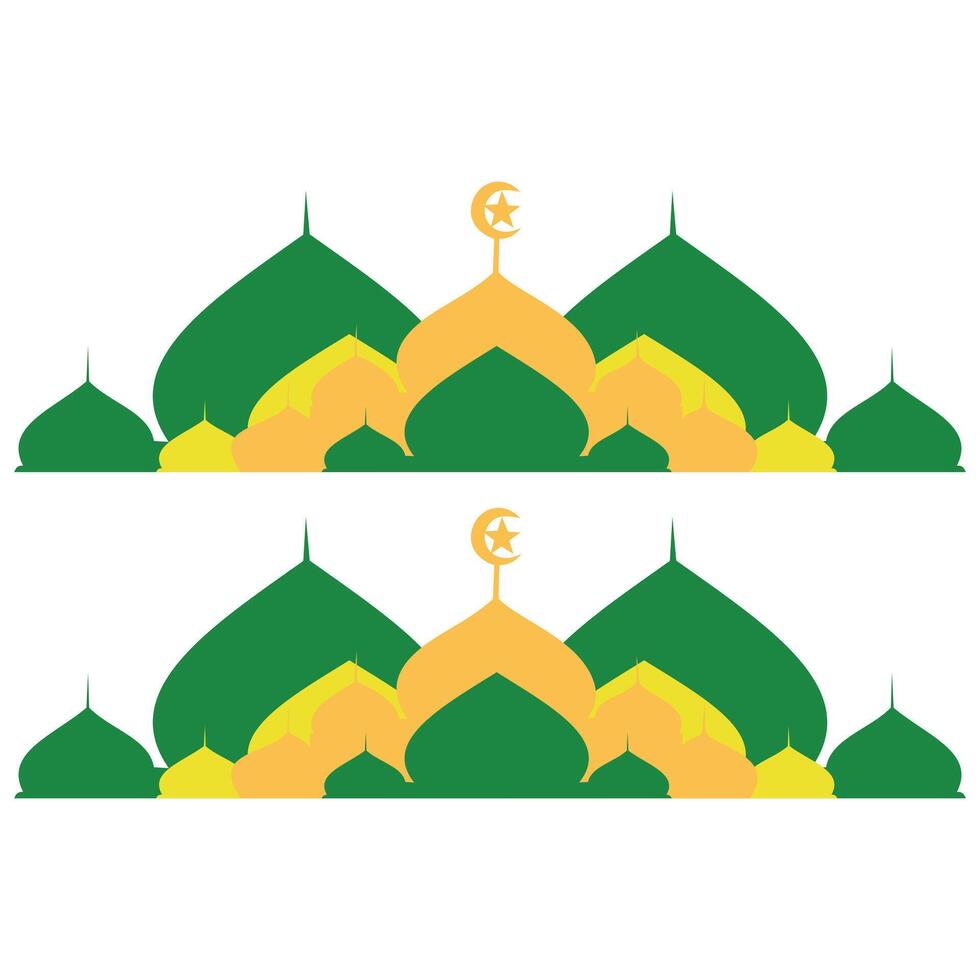 Isolated mosque icon on a white background, Ramadan Kareem. Abstract illustration of simple icon in flat style. Graphic design template elements with religious and spiritual themes vector