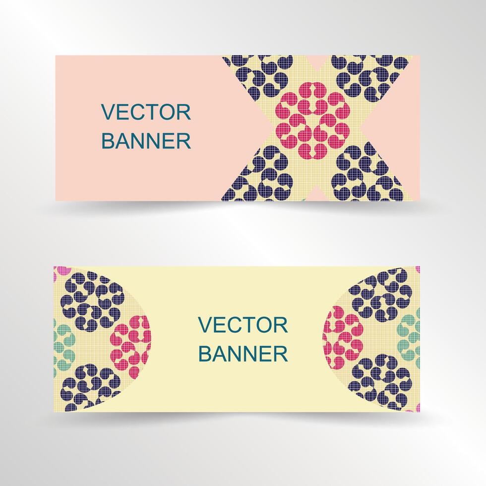 Business card template. illustration in tribal style vector