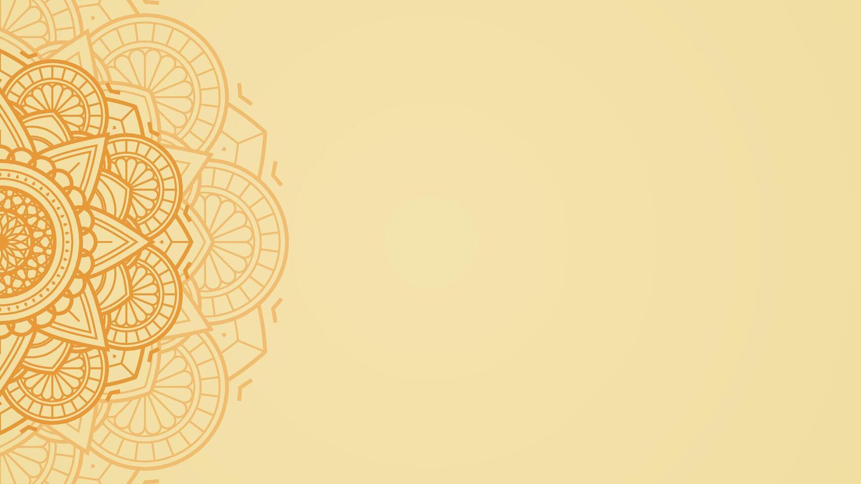 Elegant Light Yellow Saffron Gold Horizontal Vector Background with