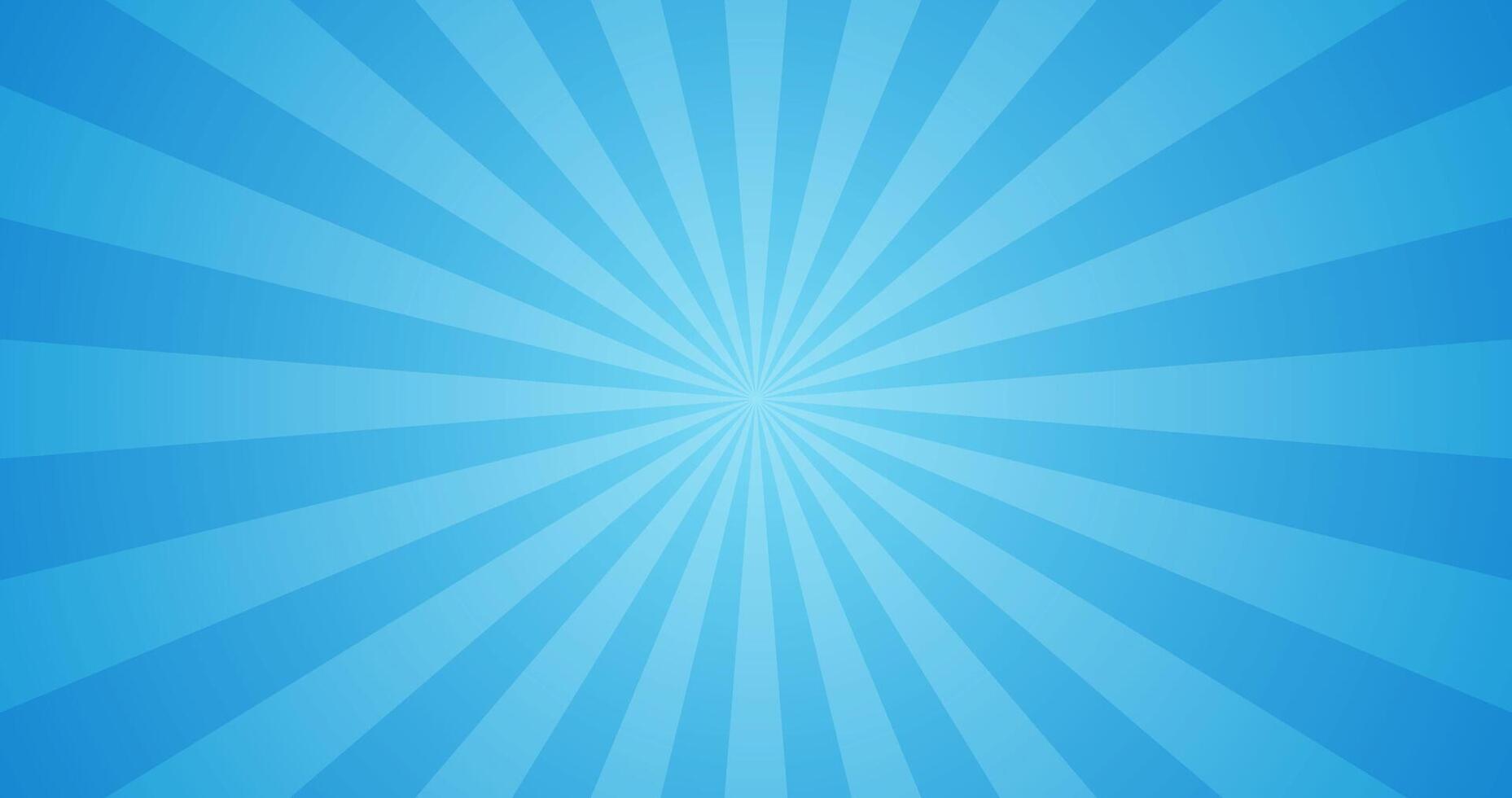 Simple Gradient Blue Blank Horizontal Plain Background With Stripe Light Explosion Effect vector