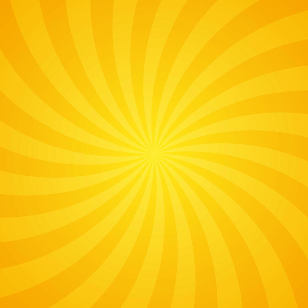 Explosive Sunshine Yellow Rays Effect Texture Pattern In Blank Square Plain Background vector