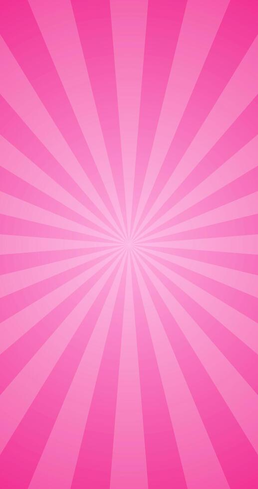 Abstract Pink Starburst Effect In Blank Vertical Vector Plain Background